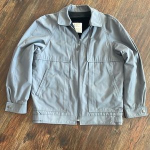 Vintage London Fog Gray‎ Harrington Jacket Men’s Size 40 Reg WITH Insert Lining